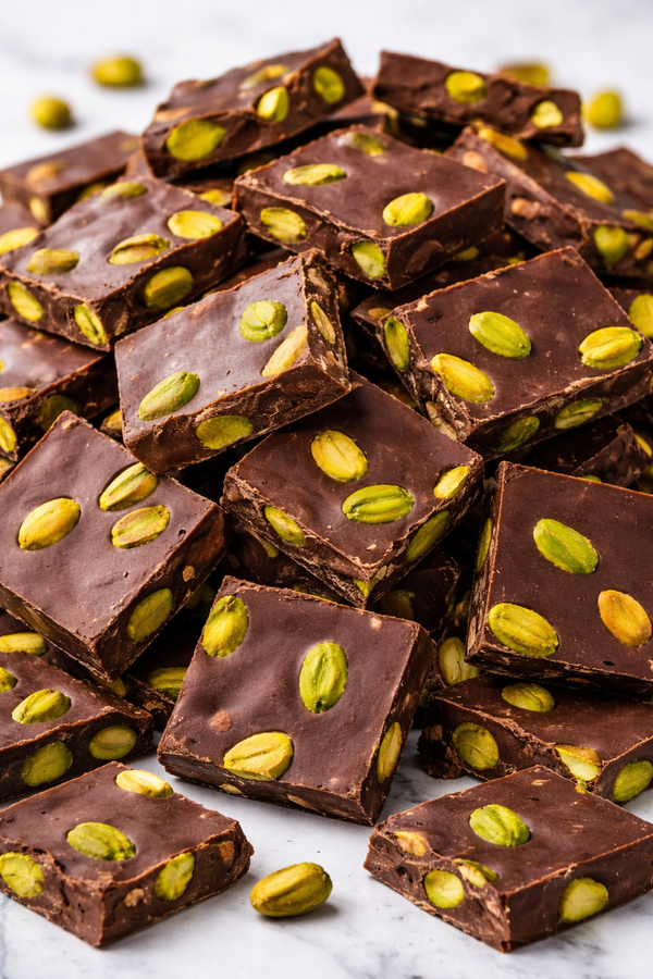 Twisted Treatz Pistachio Chocolate Bark - premium chocolate bark and cola candy hand-packed fresh