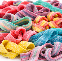 Twisted Treatz Sour Ropes Candy Belts Sweet & Tangy 8oz Pack Soft Chewy Treats for Snacking - premium sour candy hand-packed fresh
