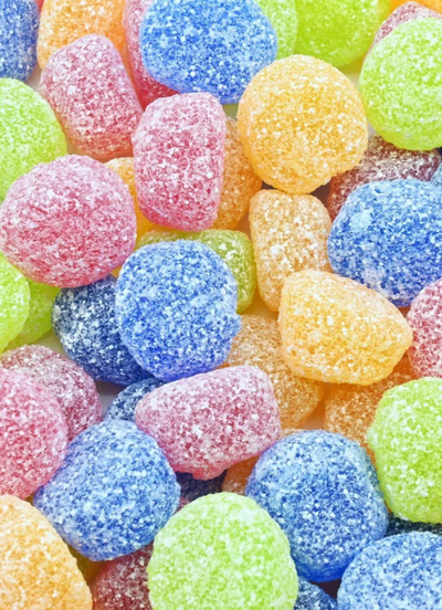 Twisted Treatz Sour Buttons Gummy Candy - premium gummy candy and sour candy hand-packed fresh