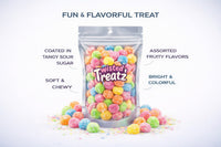 Sour Buttons Gummy Candy packaging - buy online at Twisted Treatz