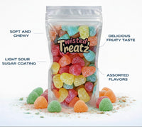 Sour Fruity Drops close-up showing texture and quality - Twisted Treatz