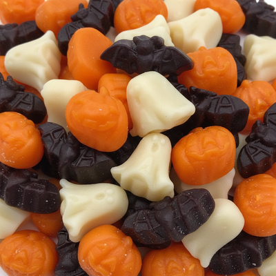 Ghoulish Gummi Pumpkin & Bat Shaped Candy