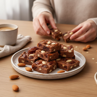 Dates and Almond Chocolate Bark Sweet Gourmet Delight packaging - buy online at Twisted Treatz