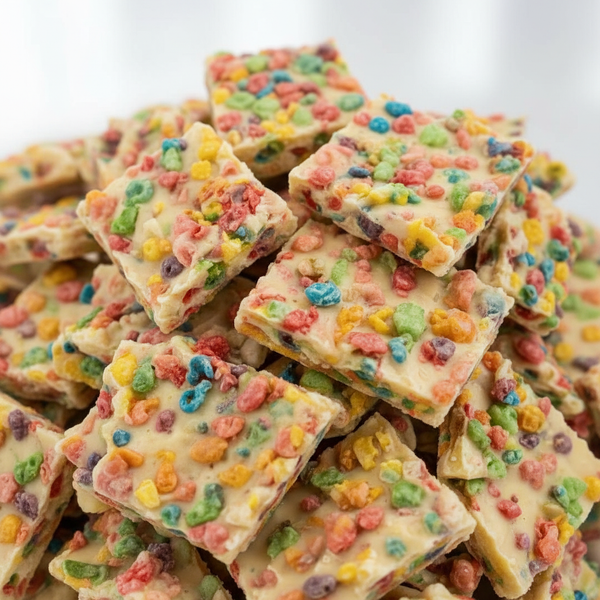 Twisted Treatz Fruity Pebble Bark - premium chocolate bark and fruit candy hand-packed fresh