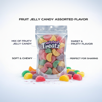 Fruit Jelly Slices Assorted Flavor close-up showing texture and quality - Twisted Treatz