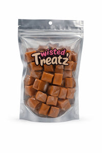 Sea Salt Caramel Chews close-up showing texture and quality - Twisted Treatz